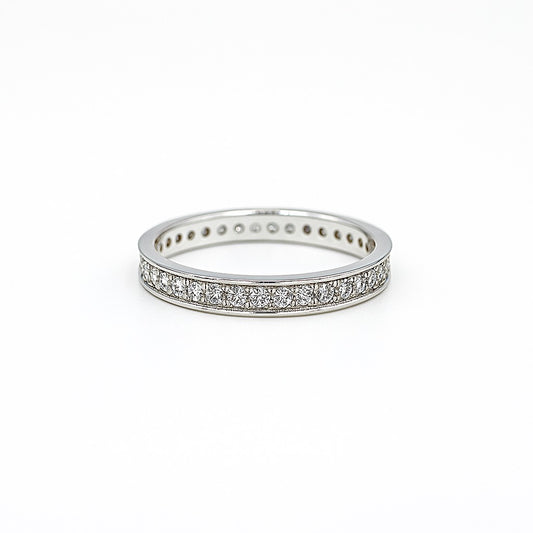 Classic Sterling Silver Eternity Band - Minimalist Everyday Wear