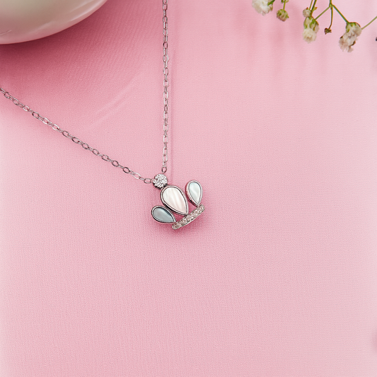 Colorful Crown Silver Pendant