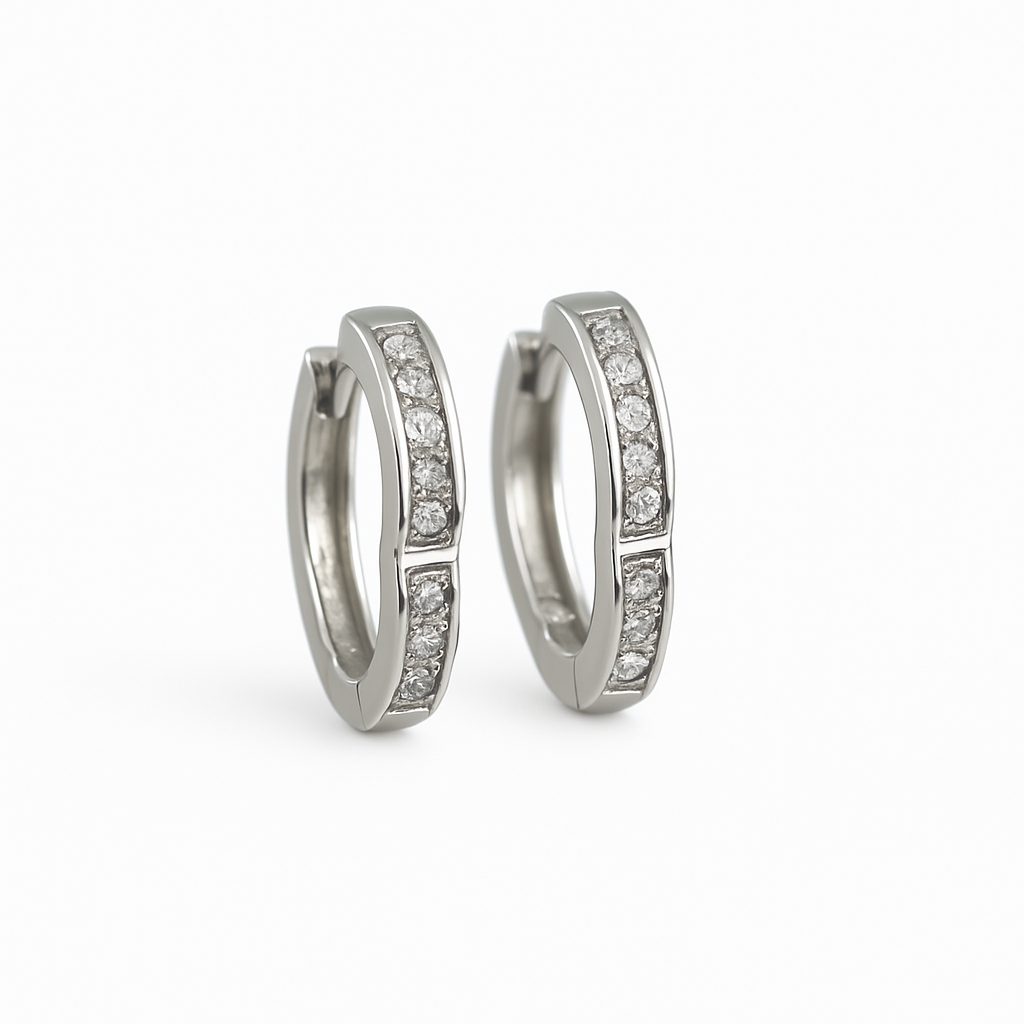 Elegant Silver Hoop Earrings