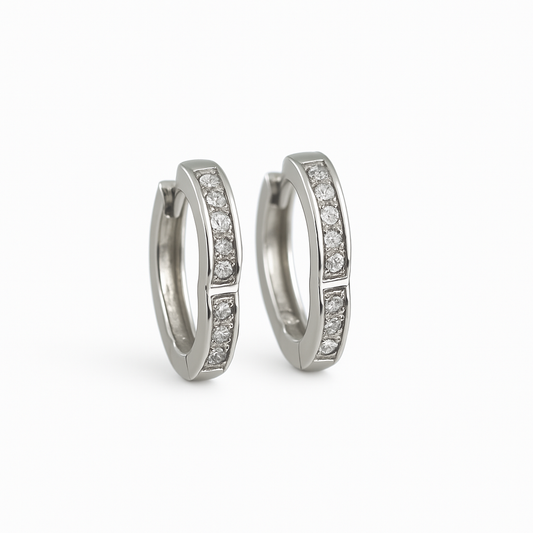 Elegant Silver Hoop Earrings