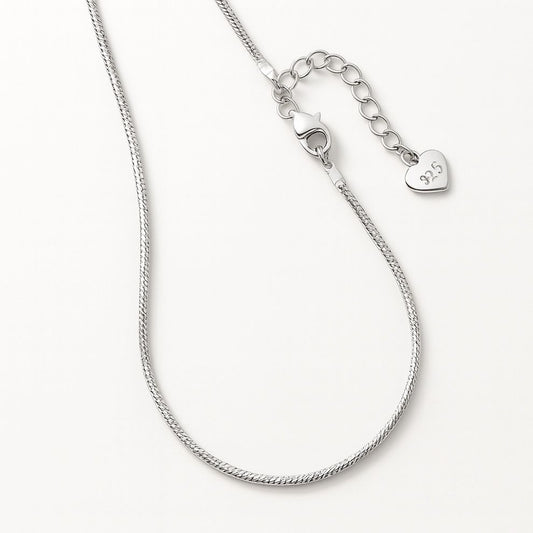 925 sterling silver snake chain anklet