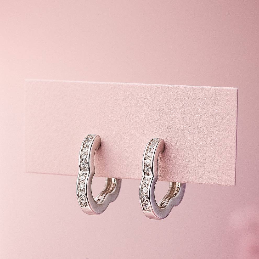 Elegant Silver Hoop Earrings