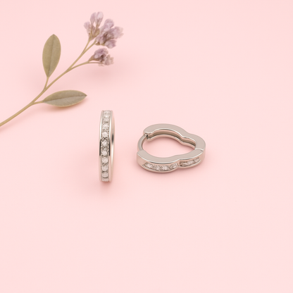 Elegant Silver Hoop Earrings