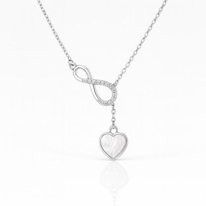 Sterling Silver Infinity Heart Pendant Necklace